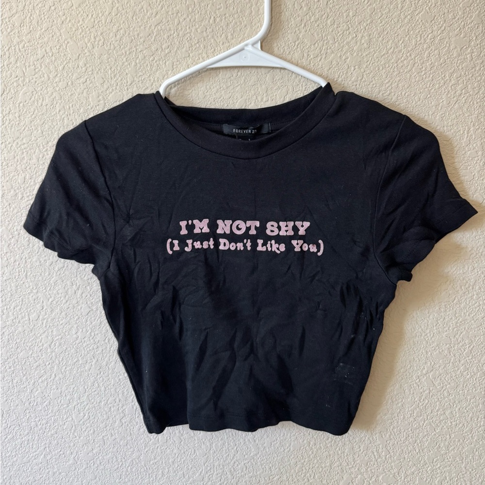 Black Graphic baby tee